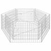 vidaXL Korotettu kuusikulmainen gabion-/kivikorikehys 160x140x50 cm