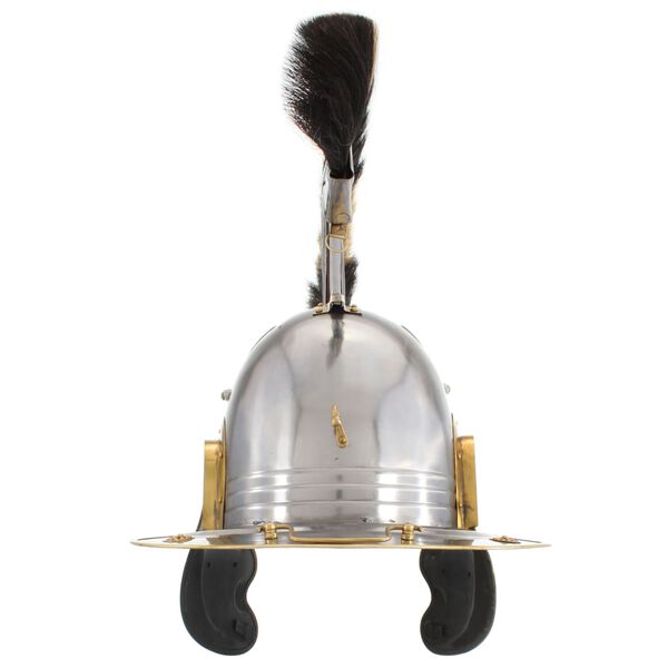 vidaXL Roomalaisen sotilaan kypärä antiikki kopio hopea teräs