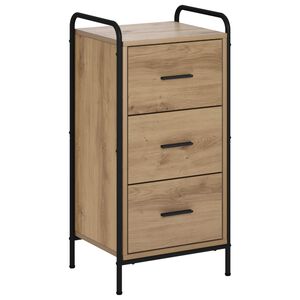 vidaXL Sivup&ouml;yt&auml; Artisaanitammi 97 x 33 x 81 cm Tekninen puu