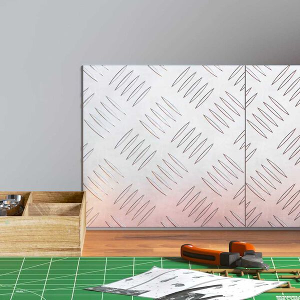 vidaXL Portaan askelma Neli&ouml; 2 pcs Hopea 20 x 20 cm Alumiini