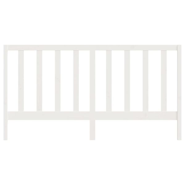 vidaXL S&auml;ngynp&auml;&auml;ty valkoinen 186x4x100 cm t&auml;ysi m&auml;nty