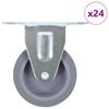 vidaXL 24 kpl kiinte&auml;t py&ouml;r&auml;t 75 mm