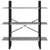 vidaXL Kirjahylly betoninharmaa 100x30x105 cm tekninen puu