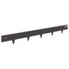 vidaXL Nurmireunus 10 pcs 100 x 12 cm Ter&auml;s Musta