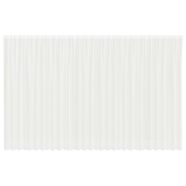 vidaXL Verkkoverho verhoilla Valkoinen 300 x 750 cm Polyesteri
