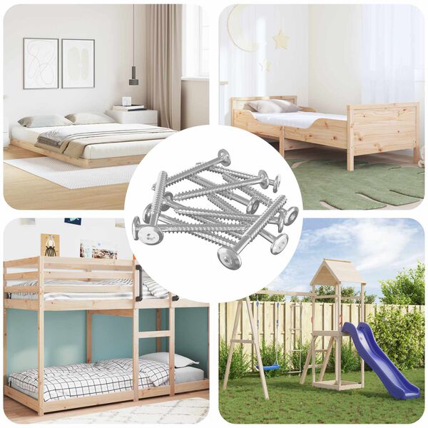 vidaXL Puuruuvit 1350 pcs Hopea Ter&auml;s