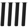 vidaXL Konsolipöydän jalat 4 kpl musta 72 cm teräs