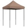 vidaXL Taitettava pop-up juhlateltta ruskea 200x200x306 cm