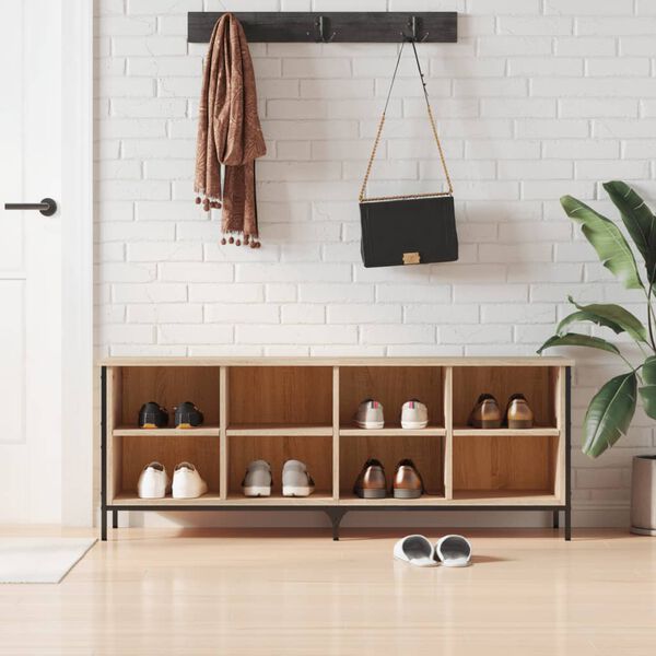 vidaXL Kenk&auml;kaappi Sonoma-tammi 131x35x50 cm tekninen puu