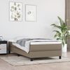vidaXL Pussijousipatja keskikova taupe 100x200x20 cm kangas
