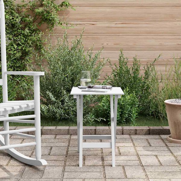 vidaXL sivup&ouml;yt&auml; kokoontaittuva valkoinen t&auml;ysi poppeli