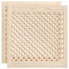 vidaXL Kaapin ovet ristikkomuotoilu 2 kpl 59,5x61,5 cm t&auml;ysi m&auml;nty