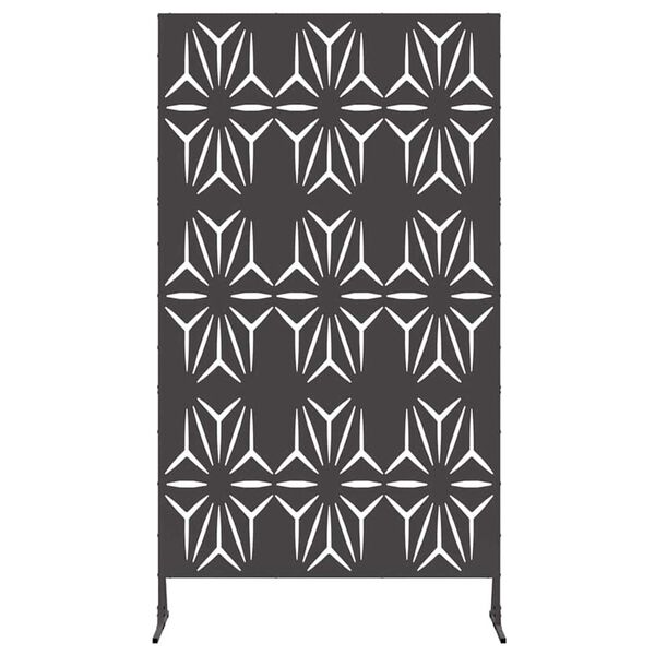 vidaXL Yksityisyysnäyttö Musta Teräs