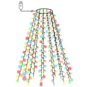 vidaXL Joulukuusen valoverkko 150 LED-valoa v&auml;rik&auml;s 150 cm