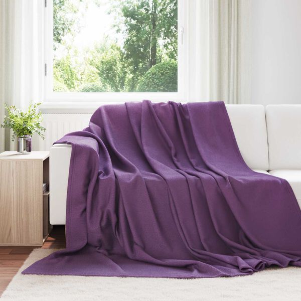 vidaXL Heittop&auml;&auml;llys 24 pcs Violetti 270 x 240 cm Fleese