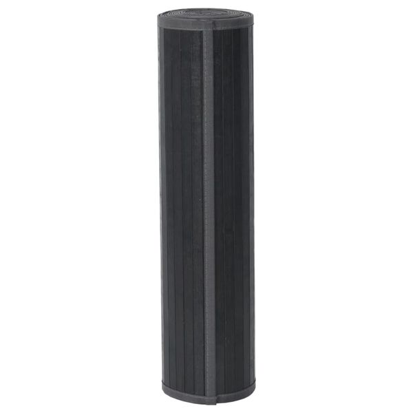 vidaXL Matto suorakaide harmaa 70x1000 cm bambu