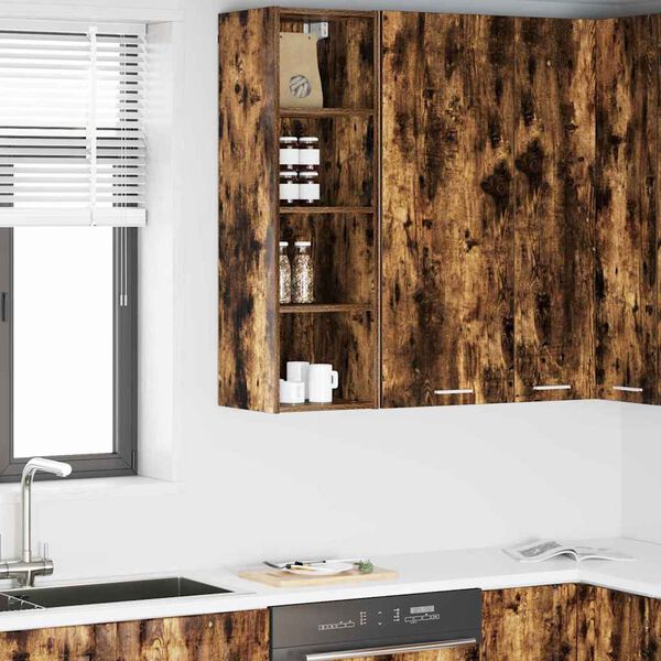 vidaXL Henkarikaappi Savup&auml;hkin&auml; 30 x 29,5 x 100 cm Tekninen puu