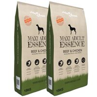 vidaXL Koiran kuivaruoka "Maxi Adult Essence Beef & Chicken" 2kpl 30kg