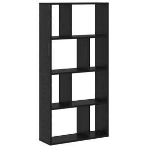 vidaXL Kirjahylly 8 tasoa 60 x 20 x 120,5 cm Tekninen puu Musta tammi.