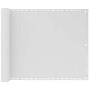 vidaXL Parvekkeen suoja valkoinen 75x300 cm HDPE