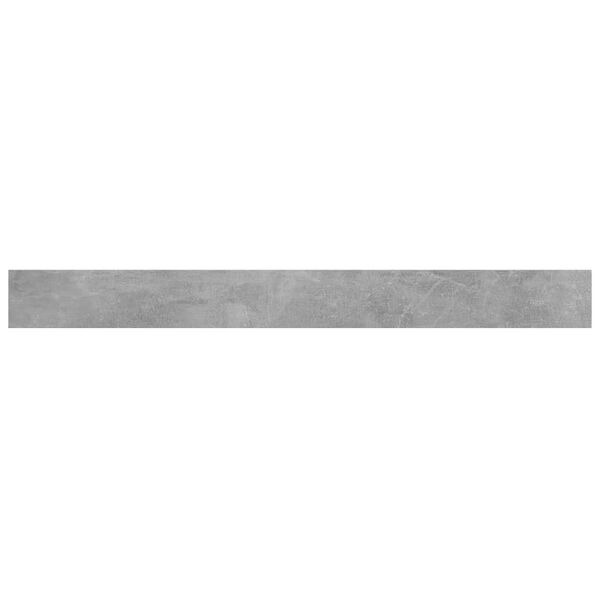 vidaXL Kirjahyllytasot 8 kpl betoninharmaa 100x10x1,5 cm lastulevy