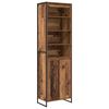 vidaXL Korkeat kaapit Vanha Puu 60 x 36 x 200 cm Tekninen puu