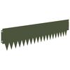 vidaXL Nurmireunus 10 pcs 103 x 25 cm metalli Oliivinvihre&auml;