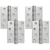 vidaXL Sarana 4 kpl 100 x 78 x 13 mm Hopea Ter&auml;s