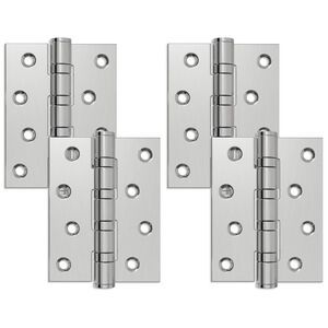 vidaXL Sarana 4 kpl 100 x 78 x 13 mm Hopea Ter&auml;s