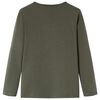Lasten pitk&auml;hihainen T-paita khaki 116
