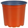 vidaXL Py&ouml;re&auml; kukkaruukku 100 kpl Terrakotta &Oslash; 15 x 13 cm Muovi