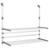 vidaXL Kuivausteline parvekkeelle 89x25x(60-95) cm alumiini