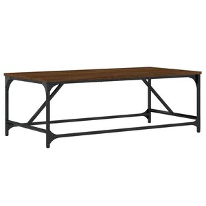 vidaXL Sohvap&ouml;yt&auml; ruskea tammi 100x50x35 cm tekninen puu