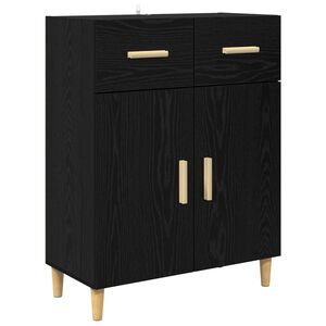 vidaXL Sivup&ouml;yt&auml; Musta tammi 34 x 69.5 x 89 cm Tekninen puu