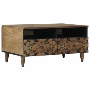 vidaXL Sohvap&ouml;yt&auml; Ruskea 80 x 54 x 40 cm Kiinte&auml; mango puu