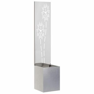 vidaXL Puutarhan yksityisyyden verho Kukallinen Hopea 32 x 32 x 150 cm