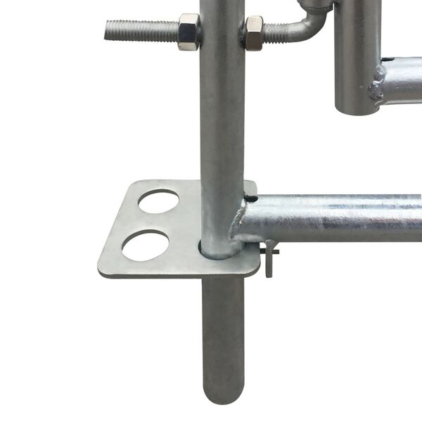 vidaXL Lammasaitaus 4 paneelia galvanoitu ter&auml;s 183 x 183 x 92 cm