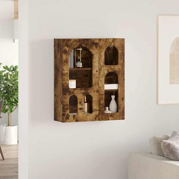 vidaXL Henkarikaappi Savup&auml;hkin&auml; 59 x 20 x 71.5 cm Tekninen puu