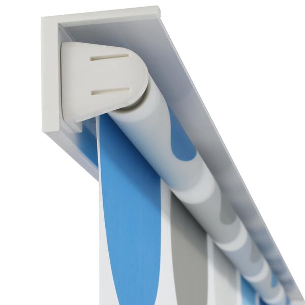 vidaXL Suihkun rullaverho 80x240 cm ympyrä