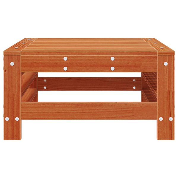 vidaXL Puutarhan jalkatuki Massiivim&auml;nty Vahans&auml;vyinen Ruskea