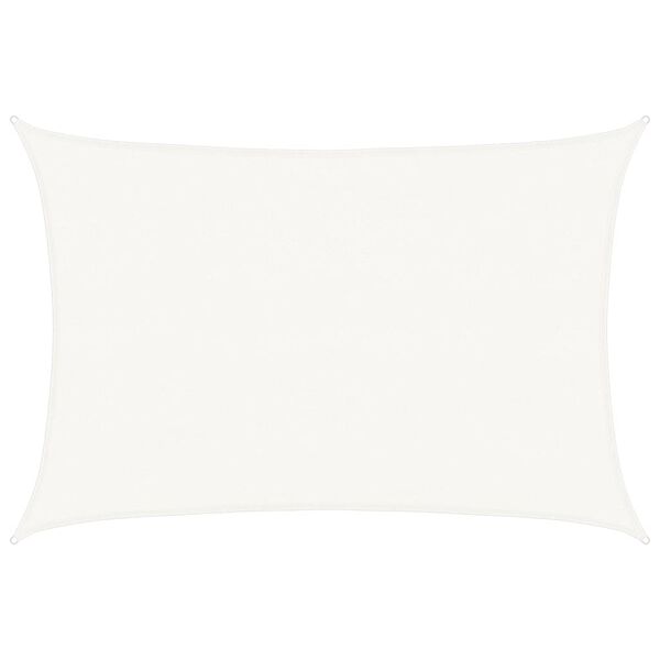 vidaXL Aurinkovarjo Purje HDPE Suorakaide 4x6 m Valkoinen