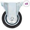 vidaXL Rullapy&ouml;r&auml;t kiinte&auml;t 8 kpl 75 mm