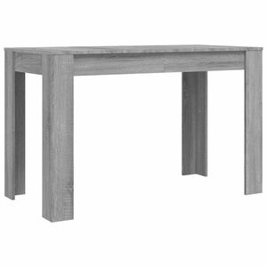 vidaXL Ruokap&ouml;yt&auml; harmaa Sonoma 120x60x76 cm tekninen puu