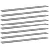 vidaXL Kirjahyllytasot 8 kpl betoninharmaa 100x10x1,5 cm lastulevy