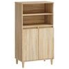 vidaXL Korkea kaappi Sonoma-tammi 60 x 36 x 110 cm Tekninen puu