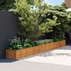 vidaXL Korotettu puutarhalaatikko 482x50x36 cm Corten-ter&auml;s