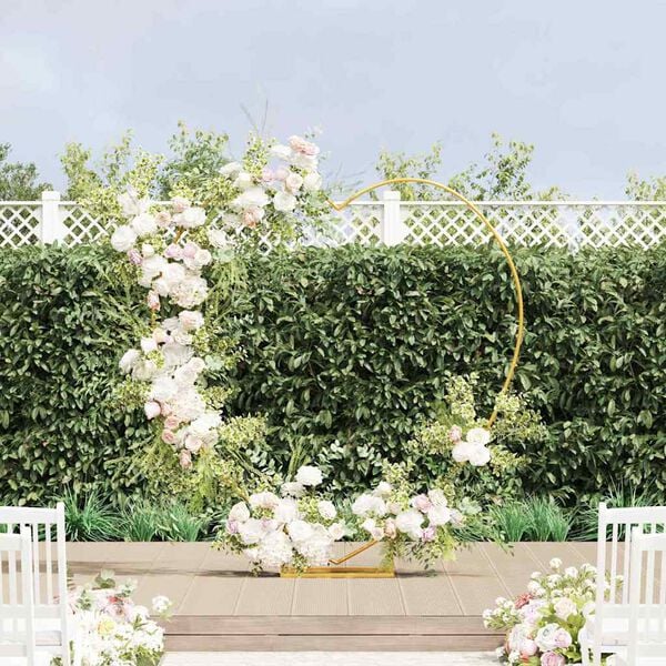 vidaXL H&auml;&auml;t Kaari Kulta 195 x 35 x 211 cm Ter&auml;s