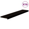vidaXL Askelmat 16 kpl ruskeanmusta 120x30x2 cm t&auml;ysi tammi