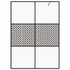 vidaXL Walk-in suihkun seinäke kirkas ESG-lasi 140x195 cm musta