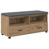 vidaXL Halli penkki Artisan Tammi 100 x 38 x 46 cm